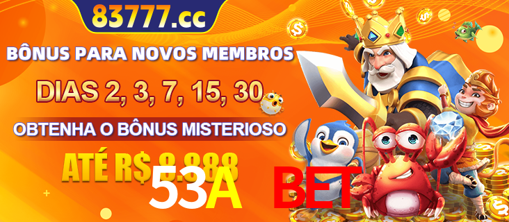 Anúncio dos benefícios para Membro VIP Sênior na plataforma 53A BET, incluindo bônus promocionais, semanais e mensais, ilustrado com o personagem Fortune Tiger.