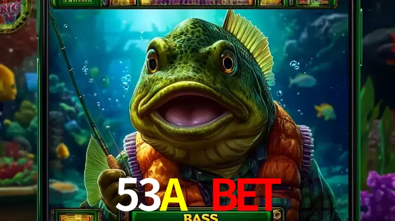 Personagem de peixe pescador do popular jogo de slot com tema de pescaria, uma das emocionantes opções de caça-níqueis para jogar e ganhar no cassino 53A BET.